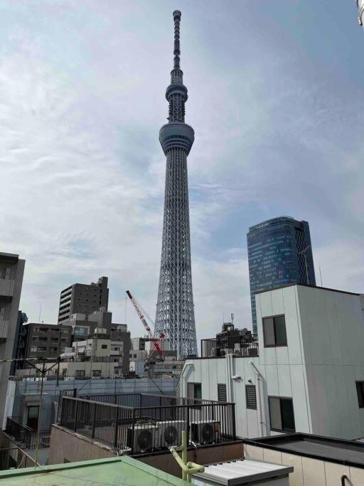 403 Oshiage Sta 3Mins Walk! Wi-Fi & Elevator 4Pax Lägenhet Tokyo prefektur Exteriör bild