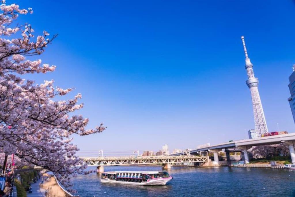 403 Oshiage Sta 3Mins Walk! Wi-Fi & Elevator 4Pax Lägenhet Tokyo prefektur Exteriör bild