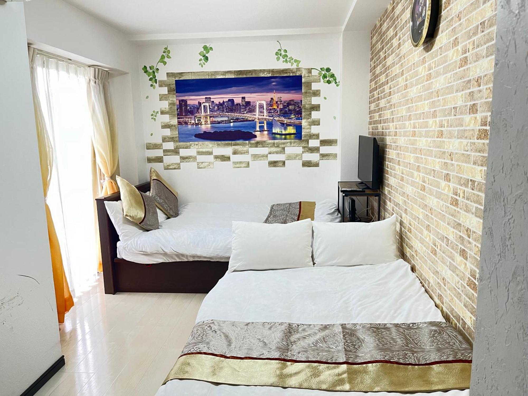 403 Oshiage Sta 3Mins Walk! Wi-Fi & Elevator 4Pax Lägenhet Tokyo prefektur Exteriör bild